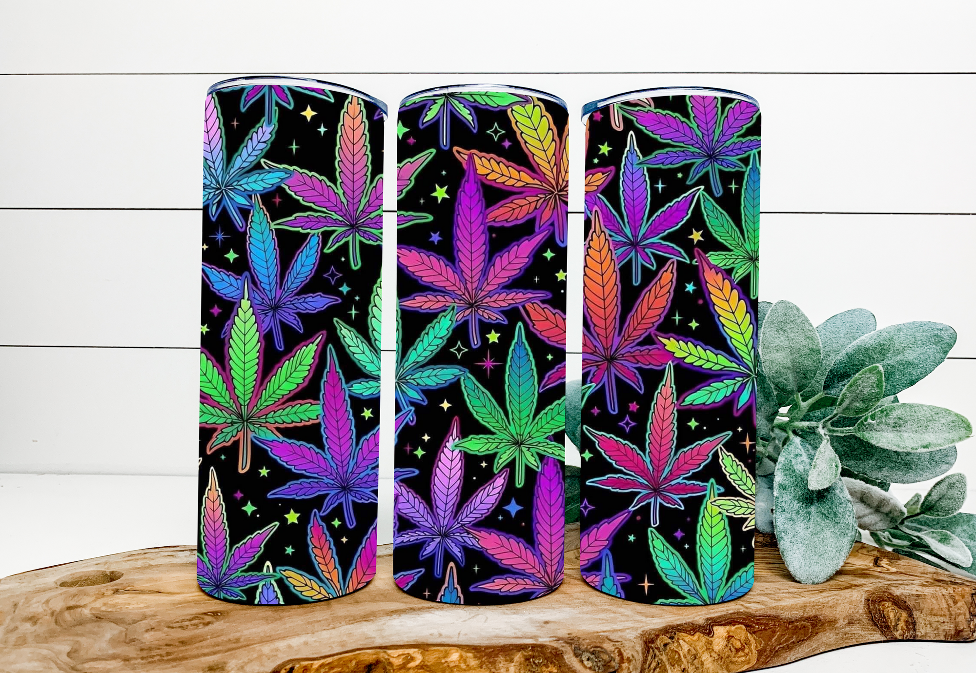 Colorful 420 Pot Leaf 20 oz Tumbler